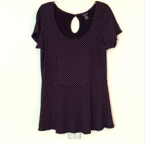 Torrid sz. 0 black baby doll top